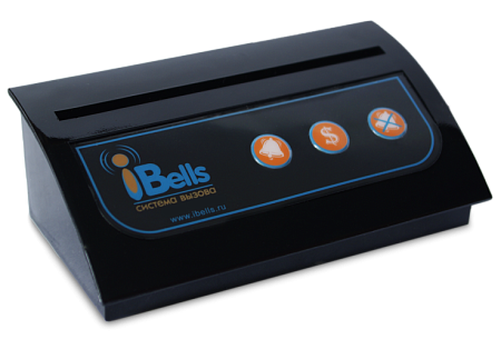 iBells 306 - кнопка вызова с тейбл тентом (чёрный)